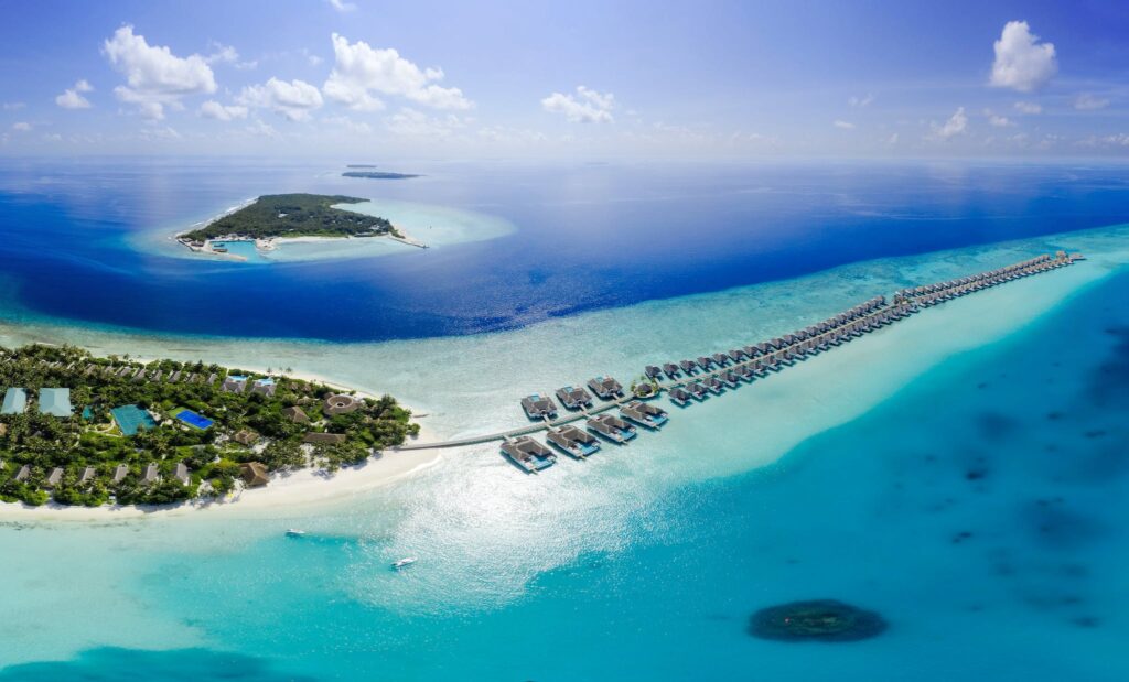 Aerial Photography of Sand Bars